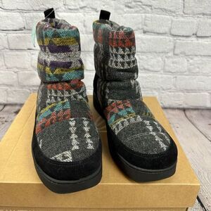 Zodiac Portman Cold Weather Boots Water-Repellent Aztec Black Multi 11M NEW